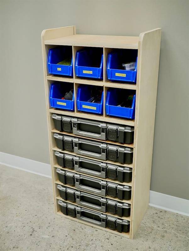 DIY small parts organizer