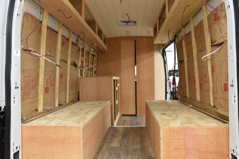 DIY van conversion insulation