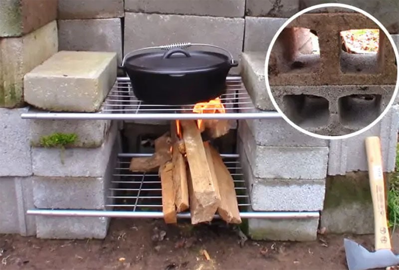 Easy DIY Outdoor Fireplace by Homestead Survival Site