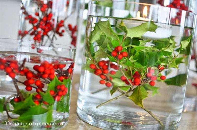 Easy Holiday Centerpiece by 33 Shades of Green