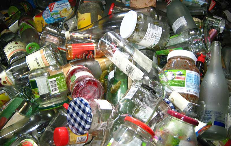 Glass waste