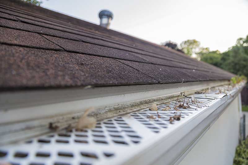 Gutter protector wideshot