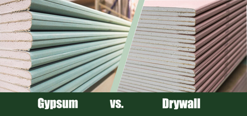 Gypsum vs Drywall