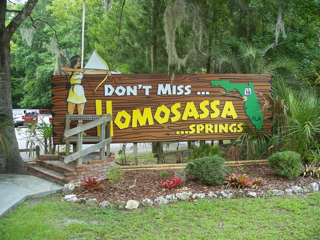 Homosassa Springs State Park sign01