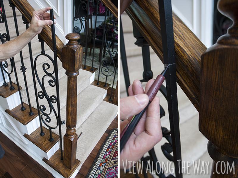 How to install iron balusters