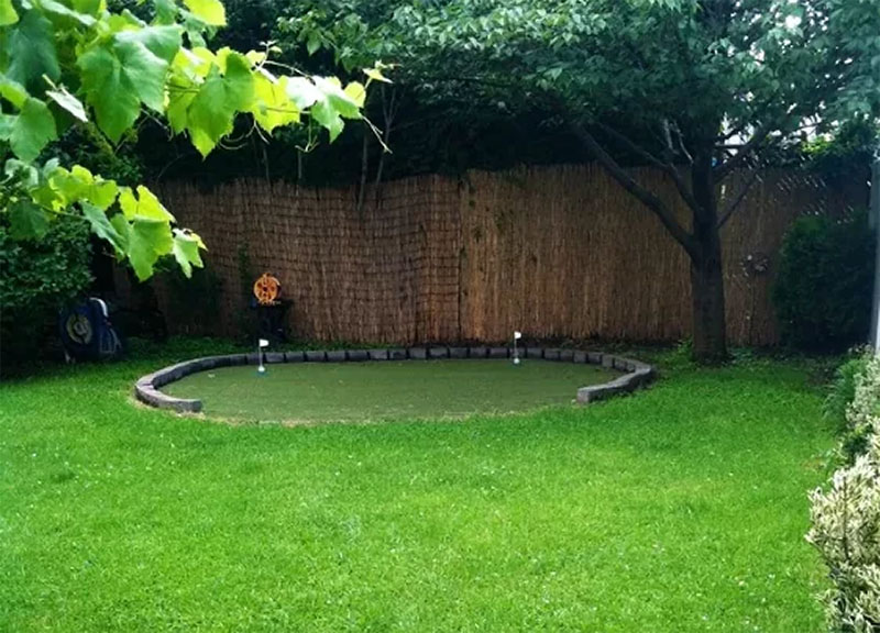 Makeshift DIY Green With Border Stones by Hometalk