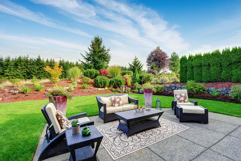 Outdoor Seat Concreate Patio