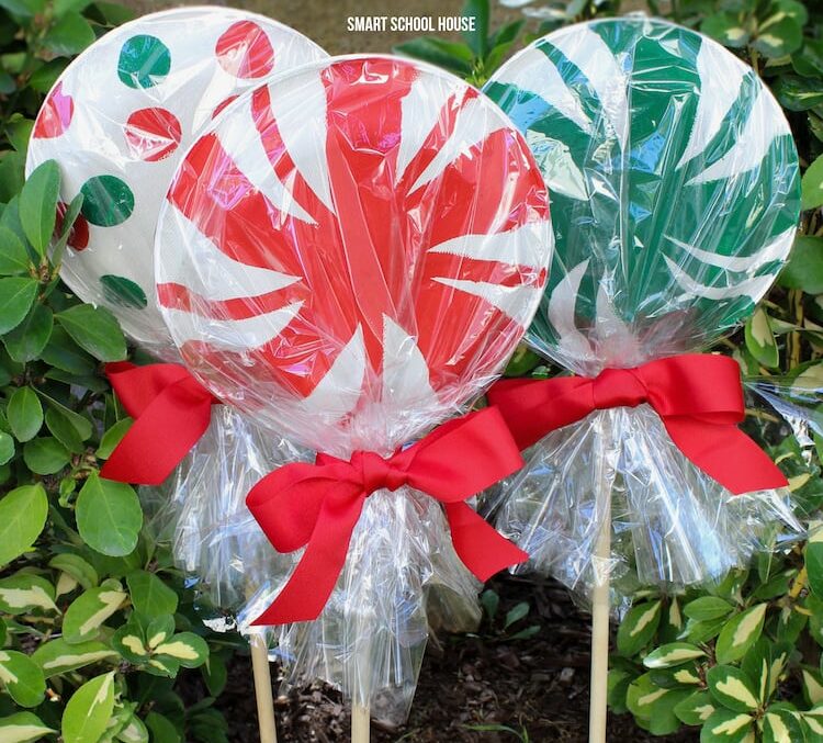 Paper Plate Lollipops