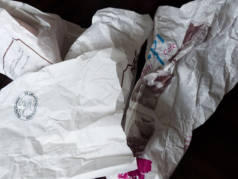 Paper bag waste