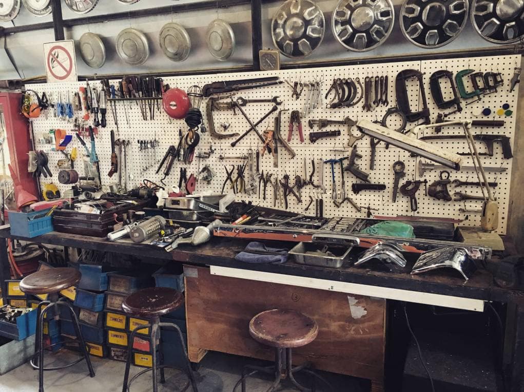 Pegboard Organization