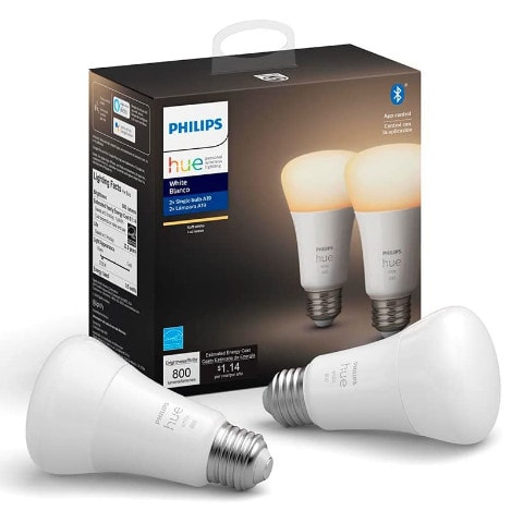 Philips Hue White A19 LED Smart Bulb