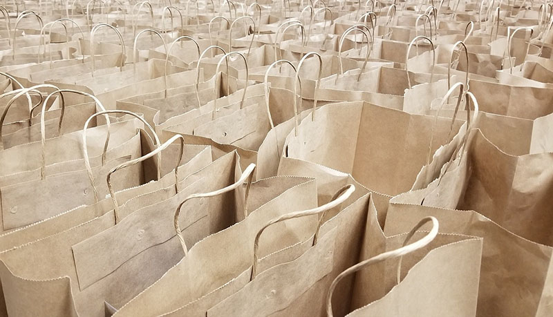 Shopping paper bags