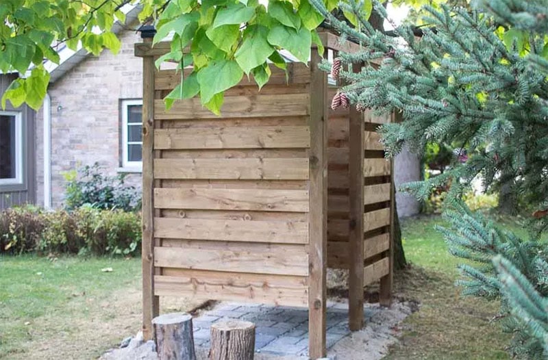 Simple Outdoor Shower by Sustain My Craft Habit