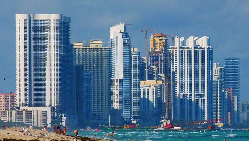 Sunny Isles Beach skyline from the south
