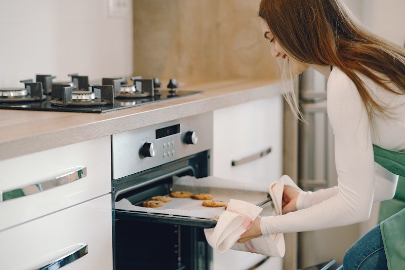 Woman Baking Cookies