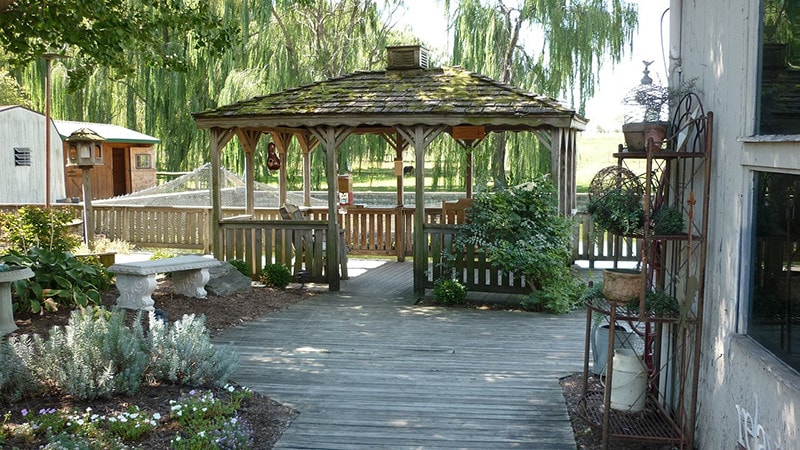 Wooden Gazebo Deck