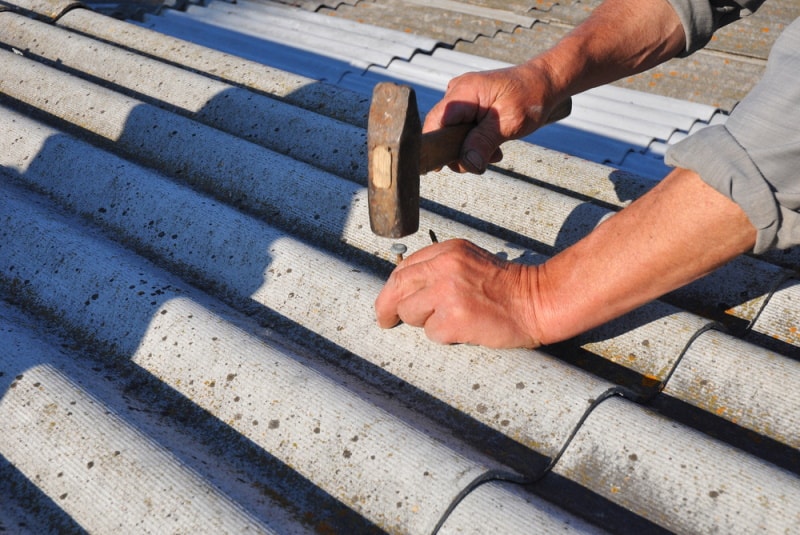 asbestos shingles roof