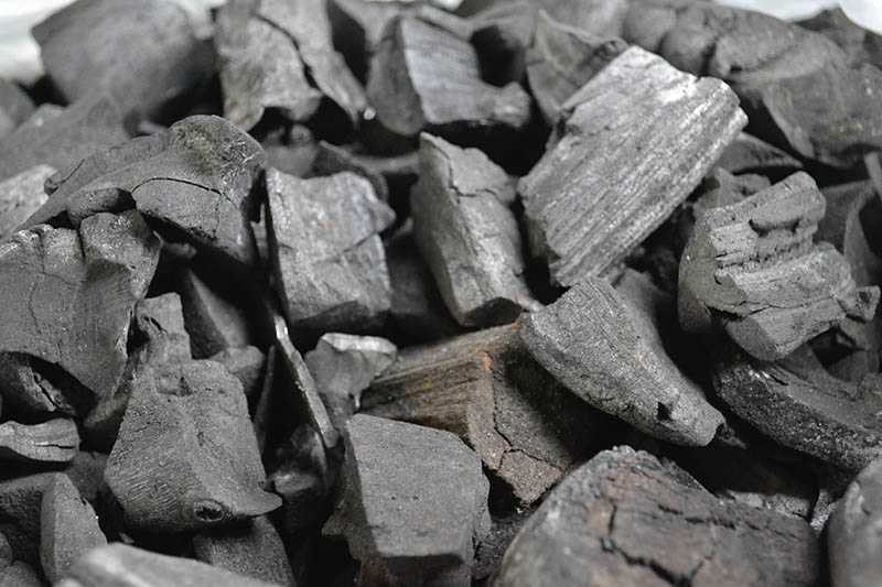 black charcoal