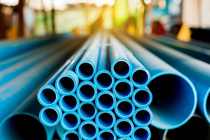 blue plastic pvc