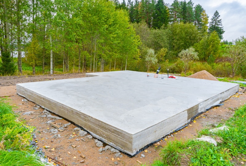 concrete house foundation