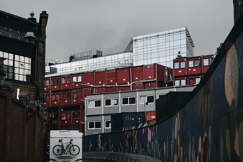 container houses stack together