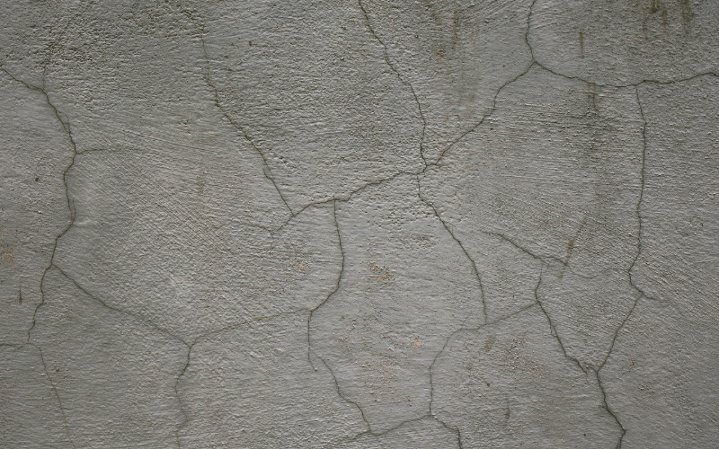 crazing spiderweb cracks on concrete due to premature drying