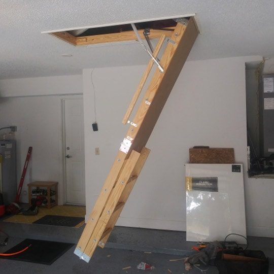diy attic stairs