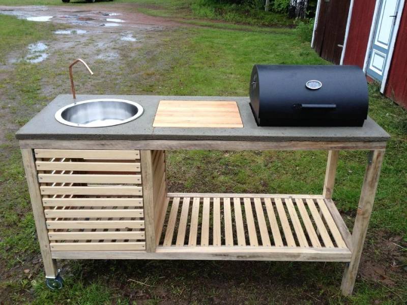 diy barbeque station