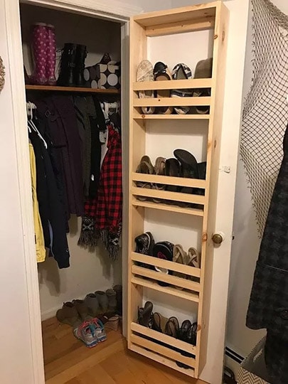 diy closet door built-in storage