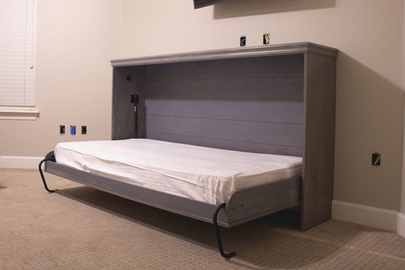 diy horizontal murphy bed