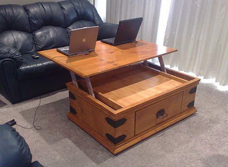 diy lift top coffee table