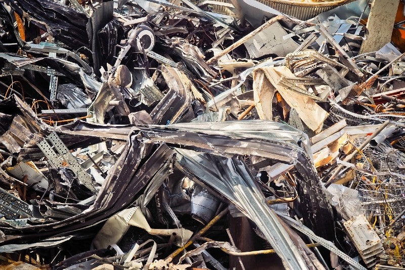 lots of scrap metal