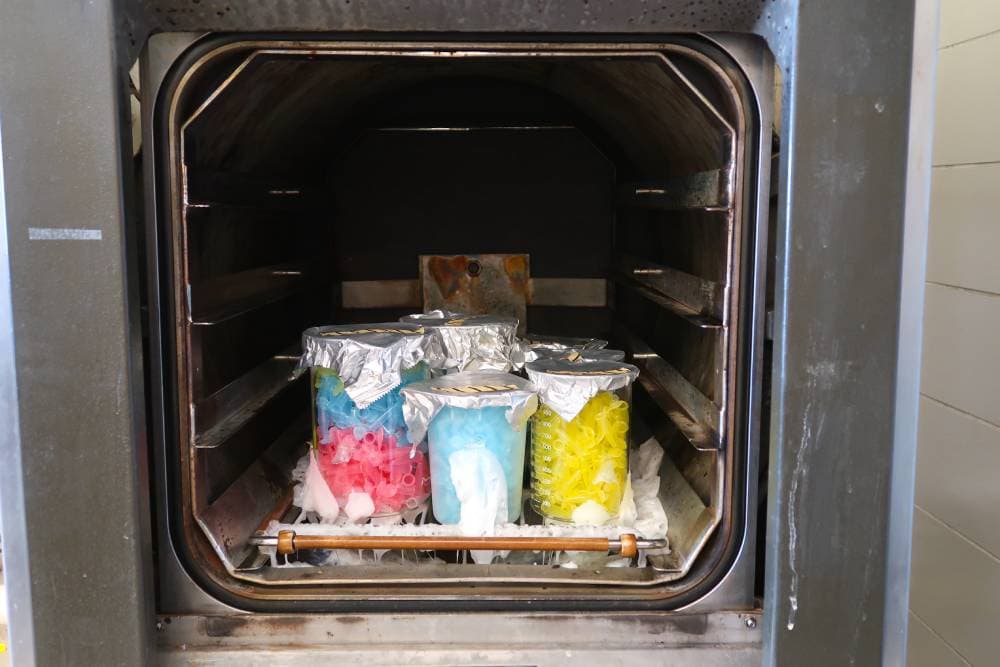 melted plastic inside oven