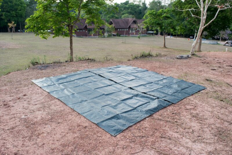 sheet ground tent plastic camping