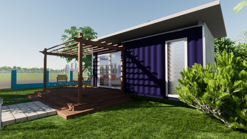 shipping container house