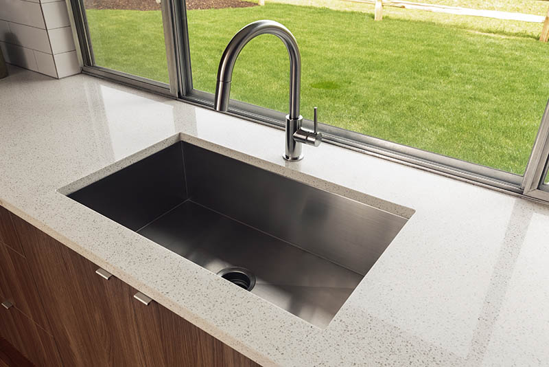 solid surface kitchen sink