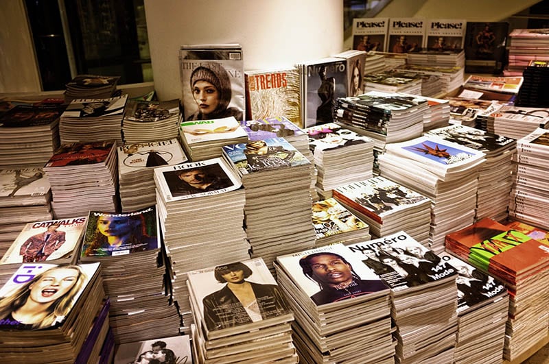 stack of magazines