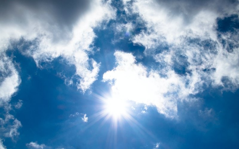 sunny blue sky