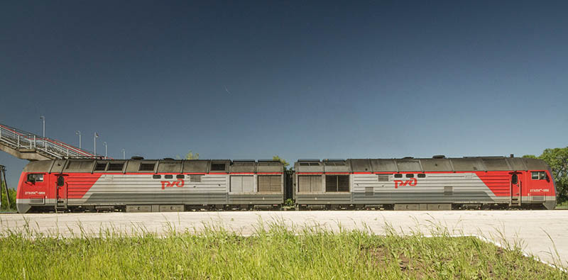 train on the railway