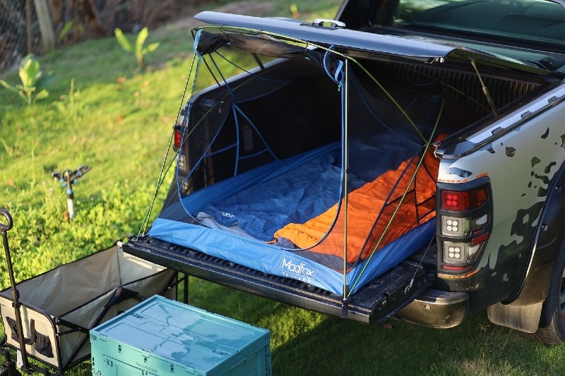 truck tent outdoors