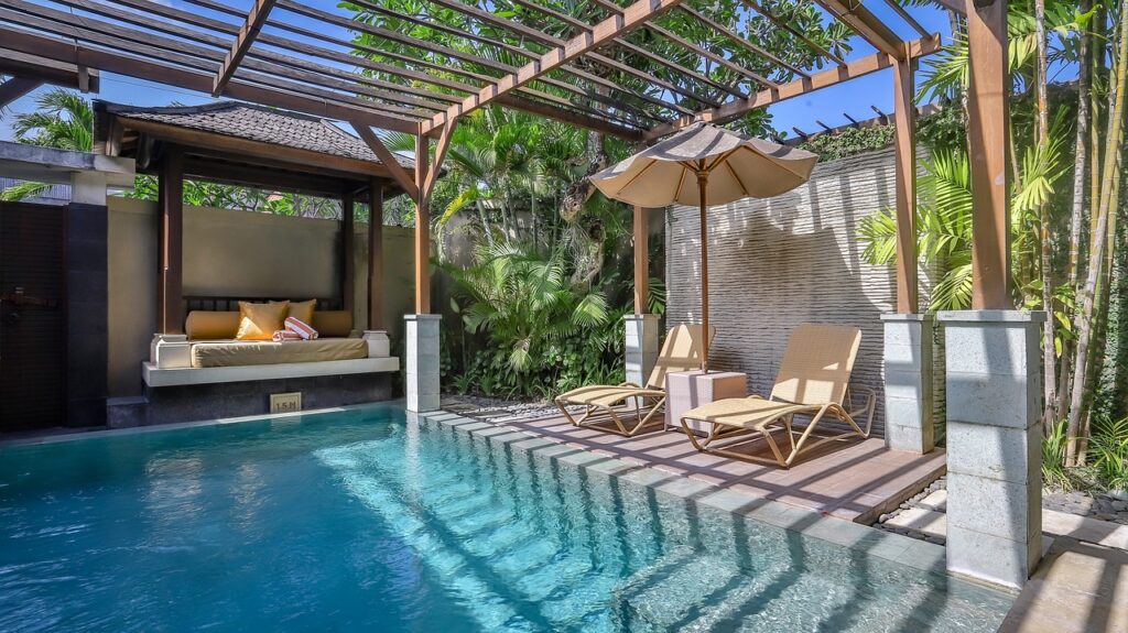 villa with pool