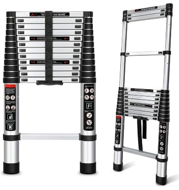 Augtarlion Aluminum Telescoping Extension Ladder