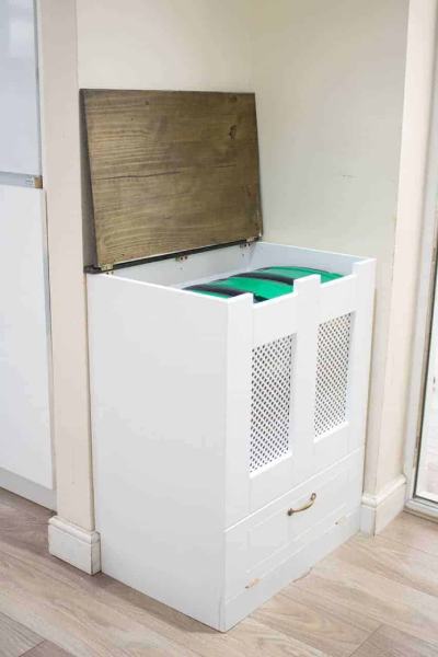DIY KITCHEN RECYCLING BINS CUPBOARD