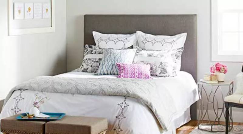 DIY Sleek Upholstered Headboard