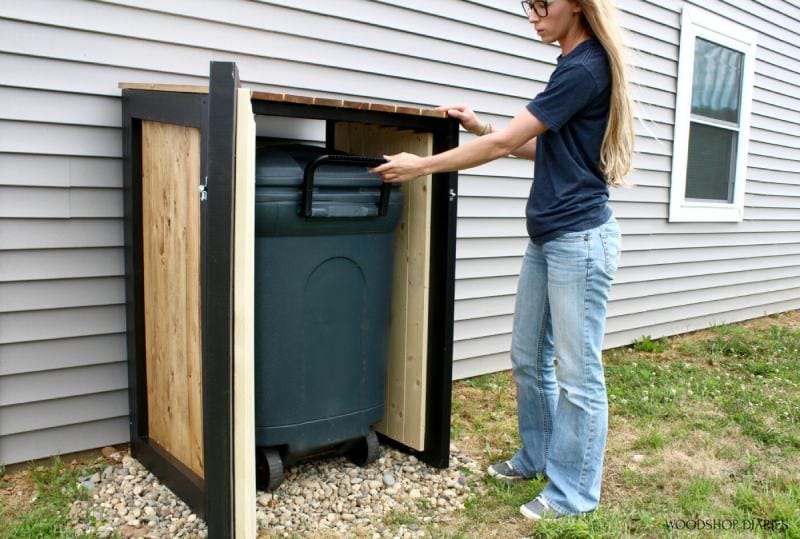 DIY TRASH CAN COVER