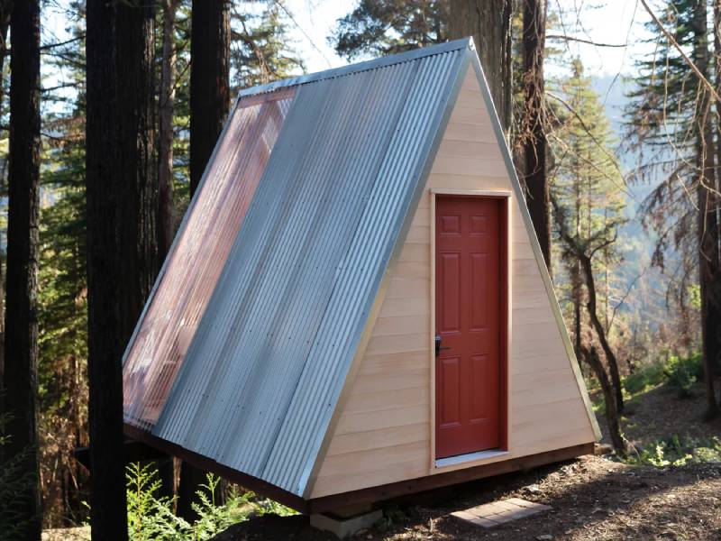 DIY aframe cabin