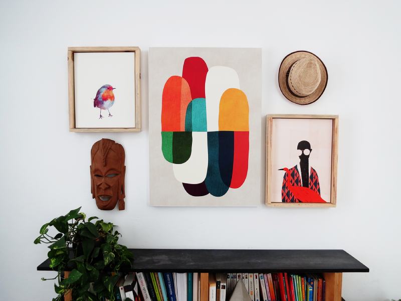 DIY expert, Amaryllis of Oh Oh Blog shows us a fresh (and seriously simple) new way to hang your canvas prints.