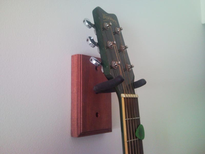 DIY wall guitar mount