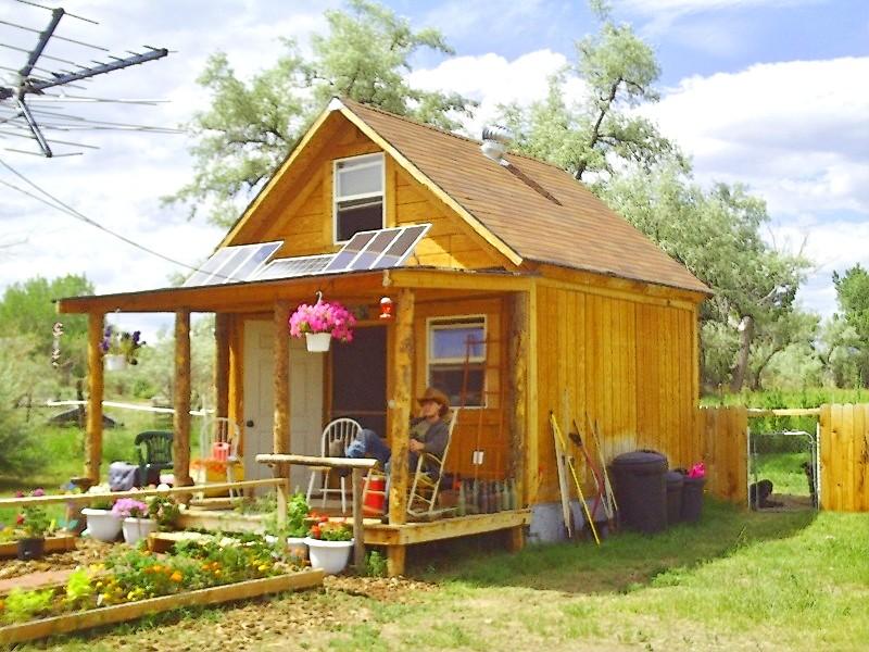 DIY tiny a-frame cabin