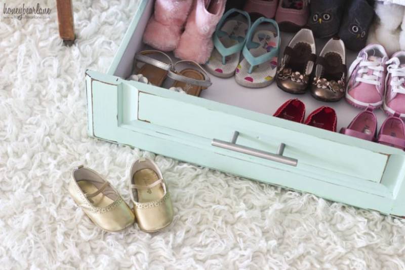 DIY easy rolling drawer storage
